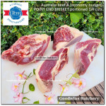 Beef BRISKET PE (Point End) frozen for smoke soup tongseng rawon semur Australia TEYS portioned 1/4 cut +/- 1.5kg (price/kg)